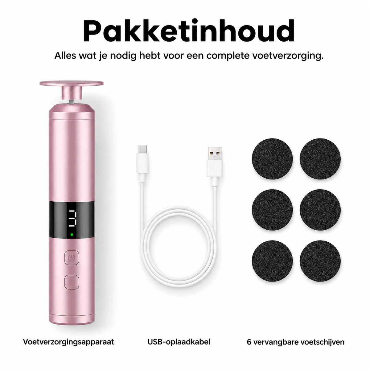 VelvetFeet - Elektrische voetenvijl voor zachte, verzorgde voeten